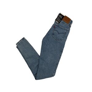 Levi's Women's 25 NWT 721 High Rise Skinny Light Wash Jeans‎ Stretch Pants Denim